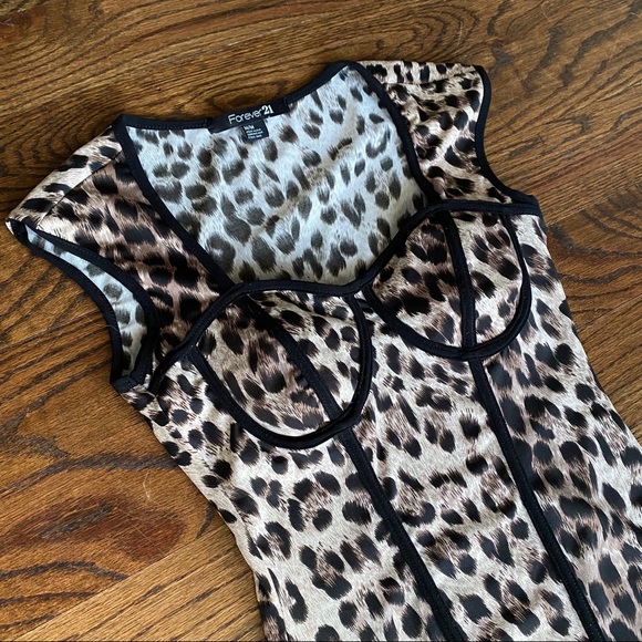 Forever 21 Cheetah Dress M - Picture 2 of 4